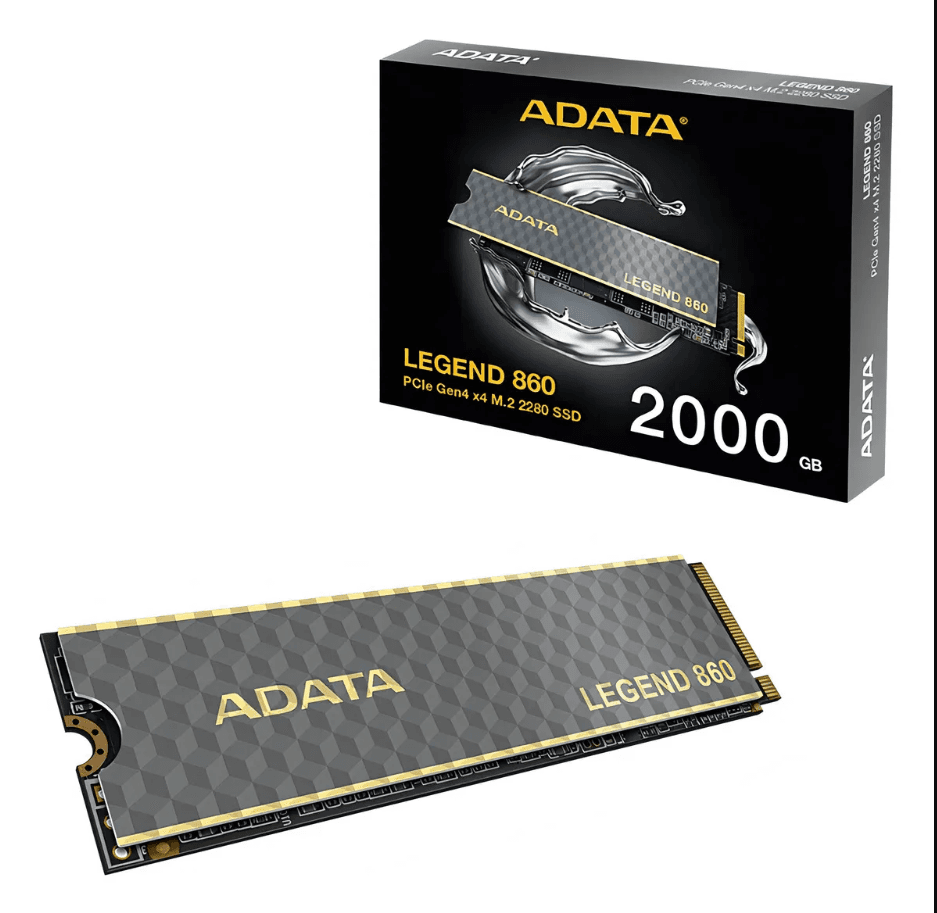 Disco Duro SSD M.2 Adata Legend 860 Gen4 2tb 6000mbs/s Color Negro